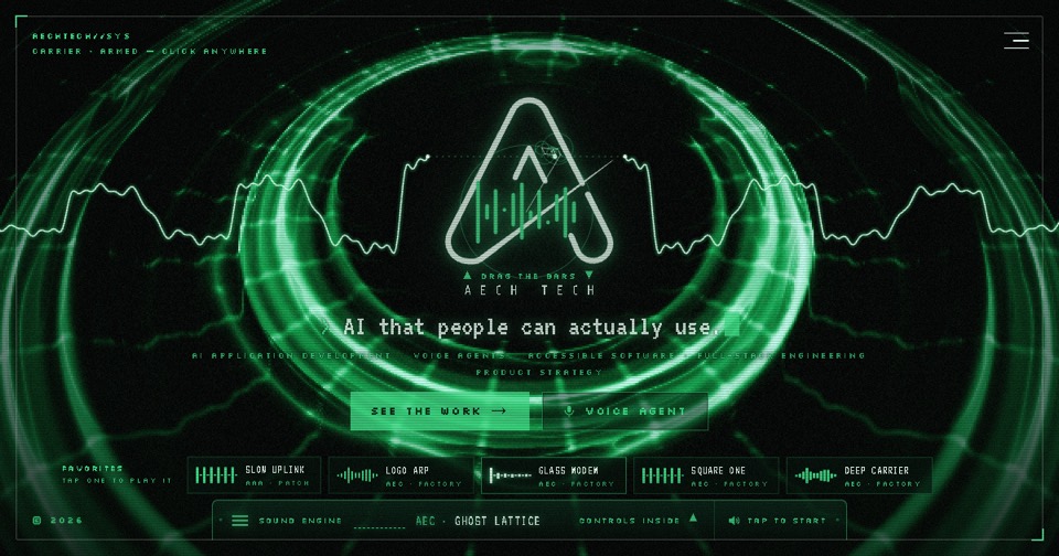 AechTech's home page: AI that people can actually use.