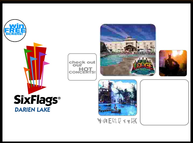 Six Flags Darien Lake — homepage shell, 2000