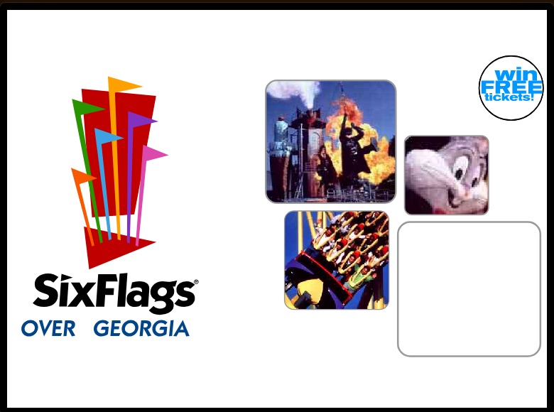 Six Flags Over Georgia — homepage shell, 2000
