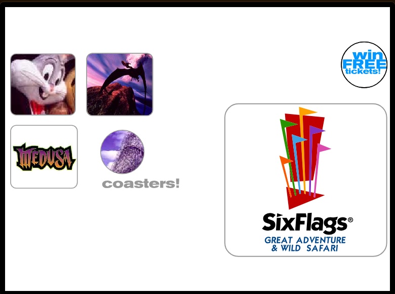 Six Flags Great Adventure — homepage shell, 2000